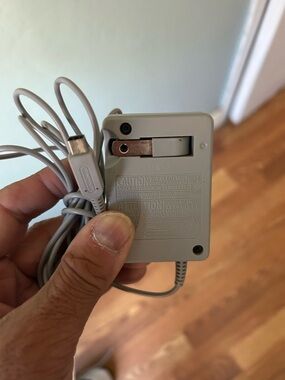 Nintendo 3DS  Light Gray Power Adapter with Cable